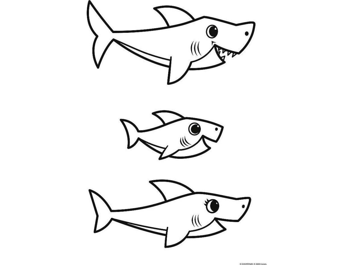 Dobbeltsidet Puslespil 2X10el Baby Maxi 4In1 Baby Shark Happy Day 43005 Trefl