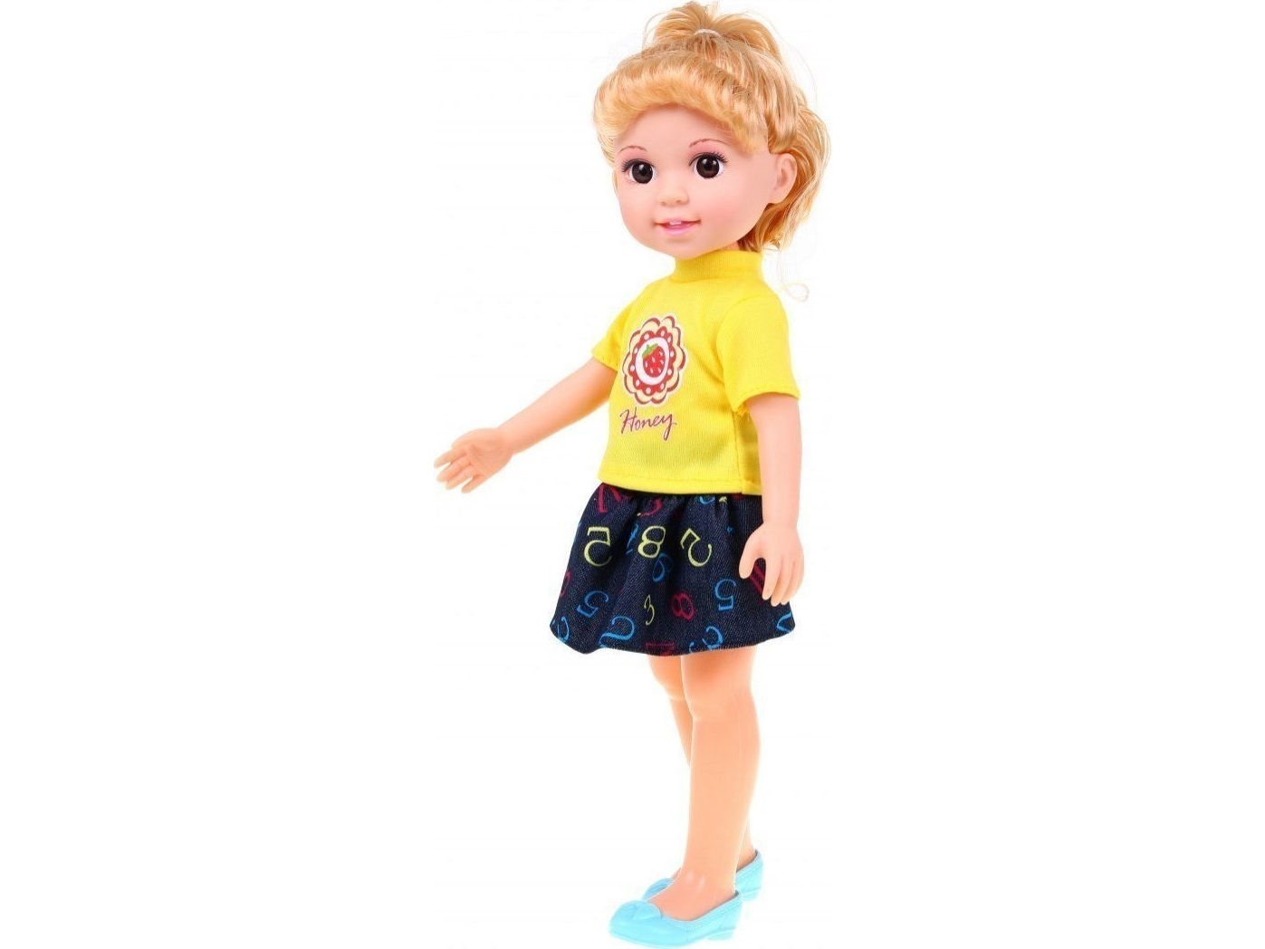 Stor Stylingdukke Til Børn 3+ Blonde + 2 Outfits + Kam + Spejl