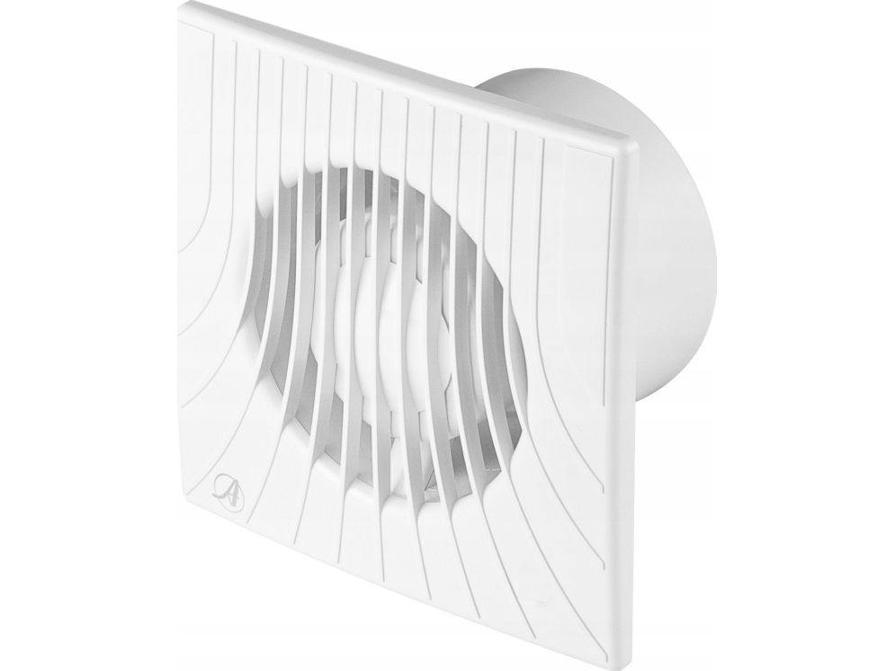 Awenta badeværelsesventilator Ø100 98 m³/h 14 W 230 V med fugtighedssensor og timerkontakt hvid Awenta WA100H