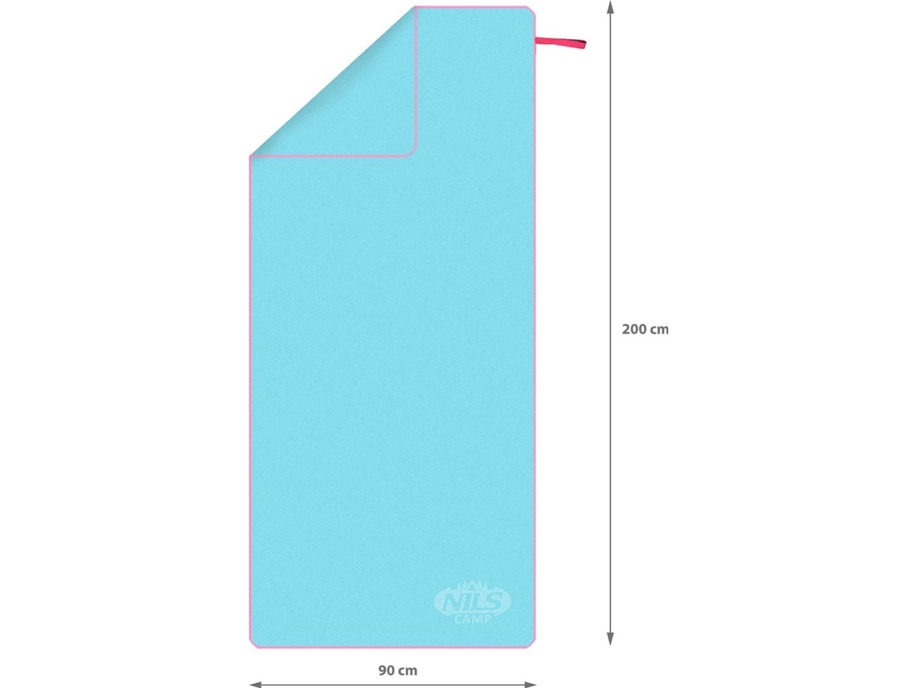 Nils Extreme NCR13 Mikrofiberhåndklæde 200X90 cm NILS CAMP (Blå)