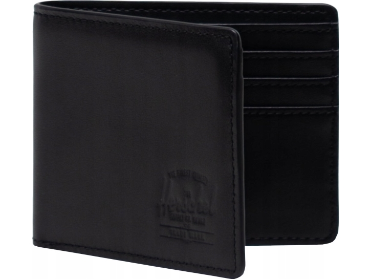 Herschel Hank Leather RFID Wallet 11151-00001 Czarne One size
