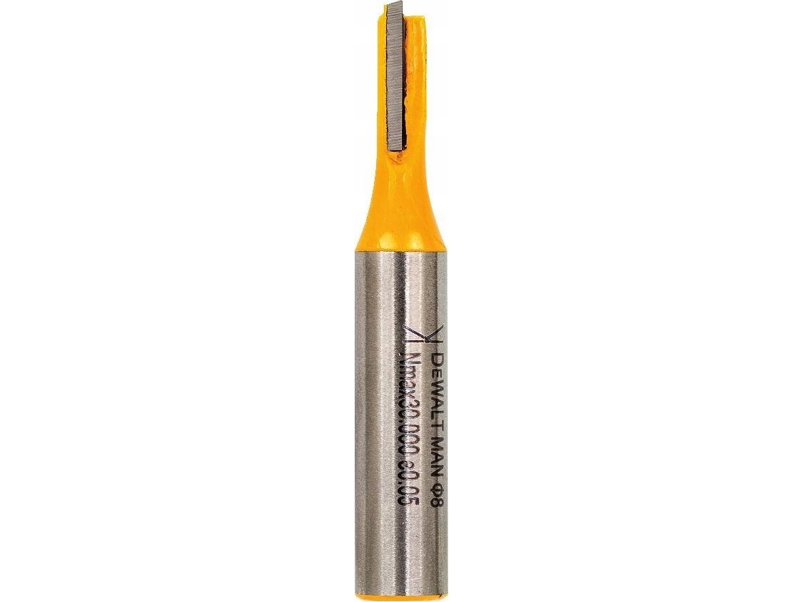 Dewalt fræser lige 4 mm, skaft 8 mm, længde 10 mm, skærelængde 48 mm