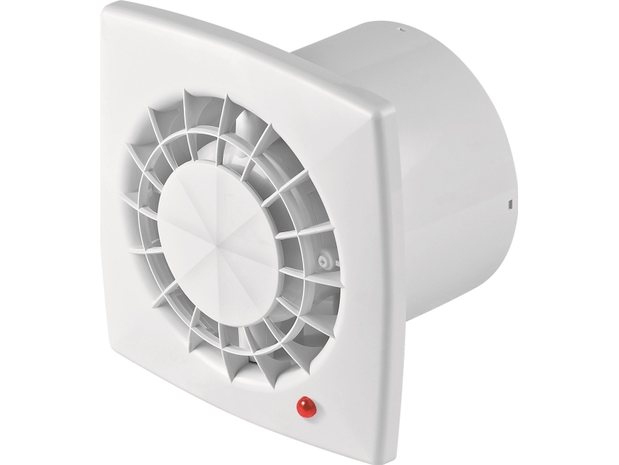 Awenta badeværelsesventilator Vega Ø125 180 m³/h 15W 230V med fugtighedssensor og tidsforsinkelse hvid Awenta WGB125H