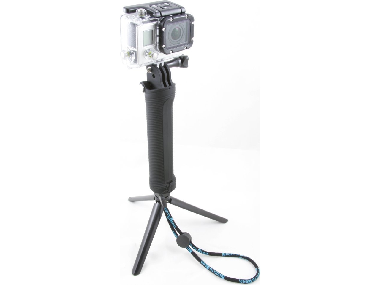 Xrec Monopod / Grip / Holder + Tripod Til Gopro Hero 4 3+ 3 2 / Sjcam