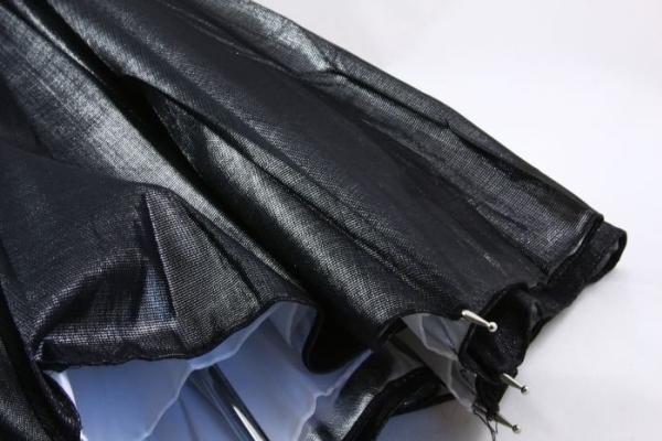 Massa Paraply 2in1 Hvid - Diffusor + Reflektor - Sølv / 110 Cm