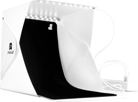 Puluz Schattenloses Zelt 22X23x24cm + 2X Led Lichter + 2X Hintergründe
