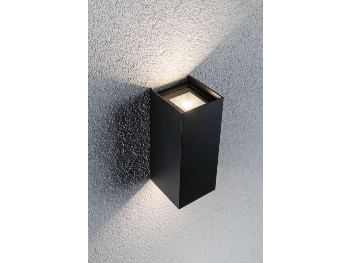 Paulmann Flame, Udendørs Vægbelysning, Anthracit, Aluminium, Ip44, Facade, I