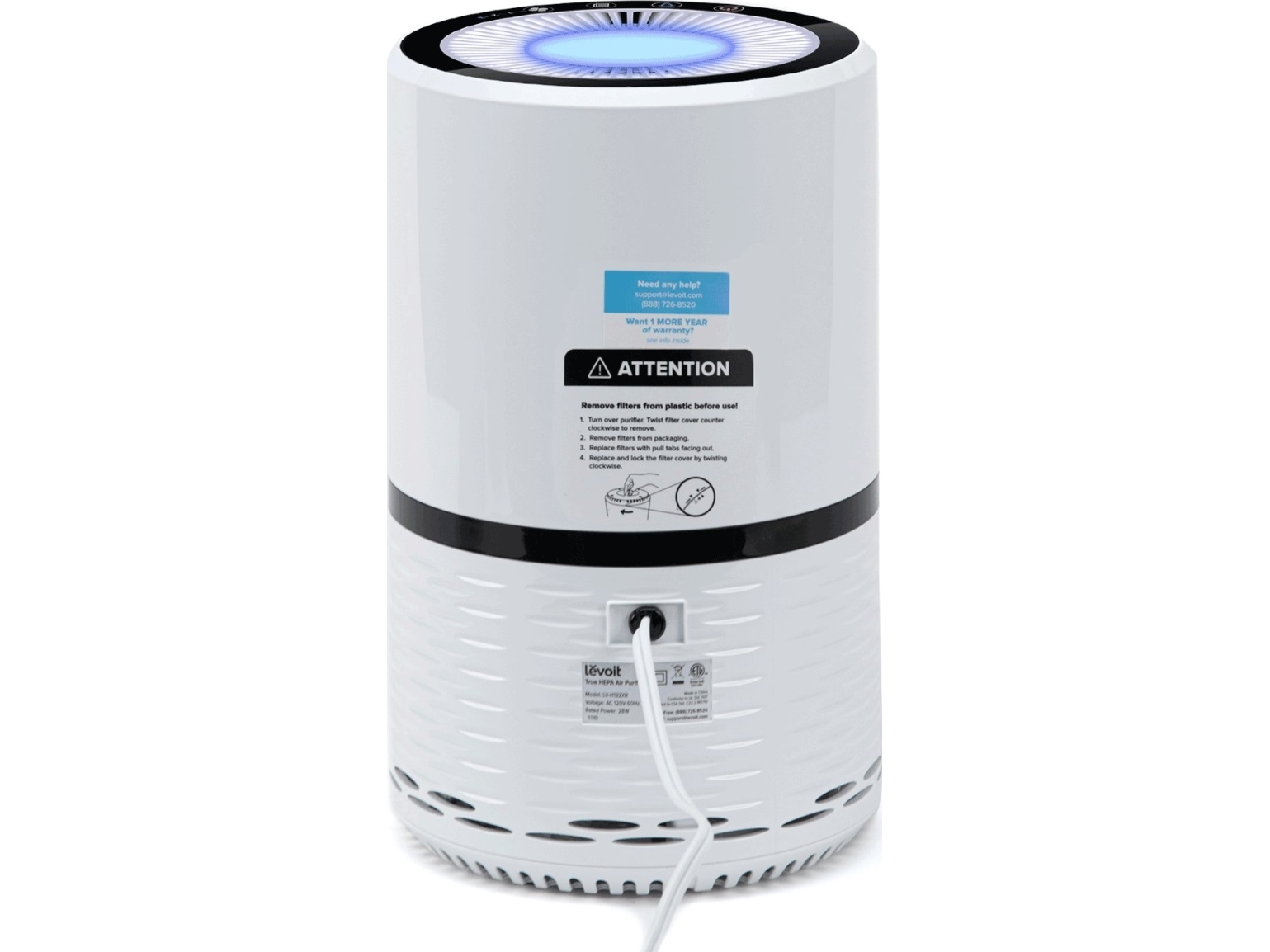 Levoit luftrenare LV-H132 - Black, White | Ventilation & Klimat - Luftrenare - Luftrenare | GameStuff