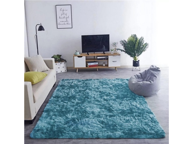Strado matta Ombre Shaggy 200x200 Ombre Navy (mörkblå) universell | Bostäder - Hemtextil - Mattor & mattor | GameStuff