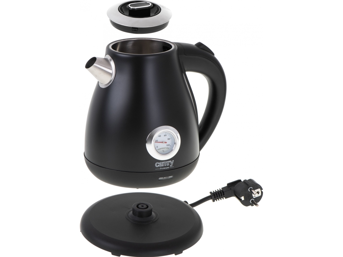 CAMRY CR 1344b elektrisk vattenkokare svart | Köksapparater - Juice, is och vatten - Vattenkokare | GameStuff