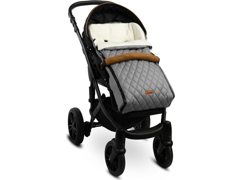 Sensillo åkpåse quiltad polar grey till barnvagn | N - A | GameStuff