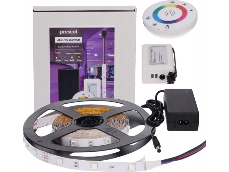 Tasma Led Prescot Prescot Rgb36-Ip20-Rfrw Led-Strip 36 W Hvid
