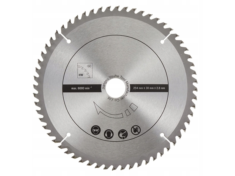 Pesukiekkosarja 2 kpl HW Ø254x2,8/30mm Z48/60, Scheppach