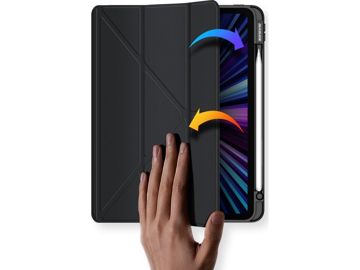 Dux Ducis Dux Ducis Magi Tablet-Etui Til Ipad Pro 11'' 2021 / 2020 / 2018 / Ipad Air (4. Generation) Smart Cover Med Stativ Og Opbevaring Til Apple P