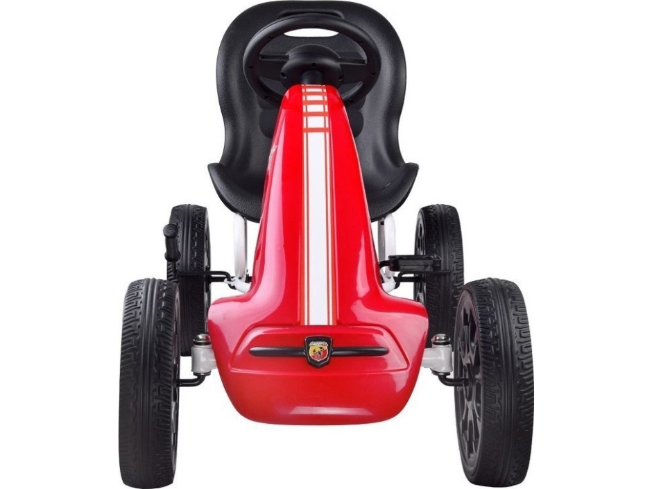 GOKART ABARTH na pedały Duże miekkie koła PA0167