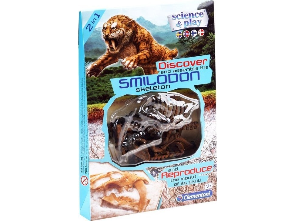 Clementoni Clementoni Smilodon Zbuduj Szkielet Tygrysa Za3713