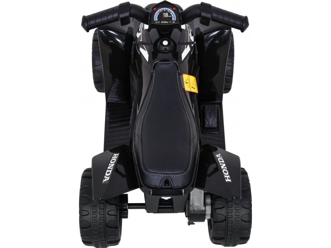 Quad Honda 250X TRX na akumulator Czarny + Klakson + LED + Ekoskóra