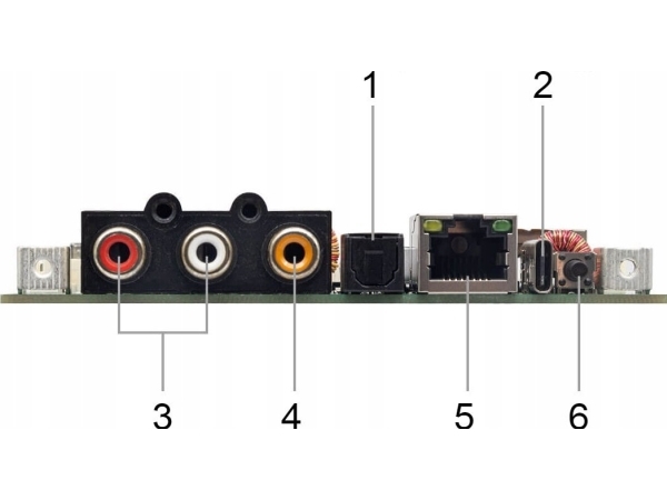 Arylic Up2stream Hd Dac - Airplay 2 Trådløs High-Res Streaming Aptx Hd (Uden Amp)