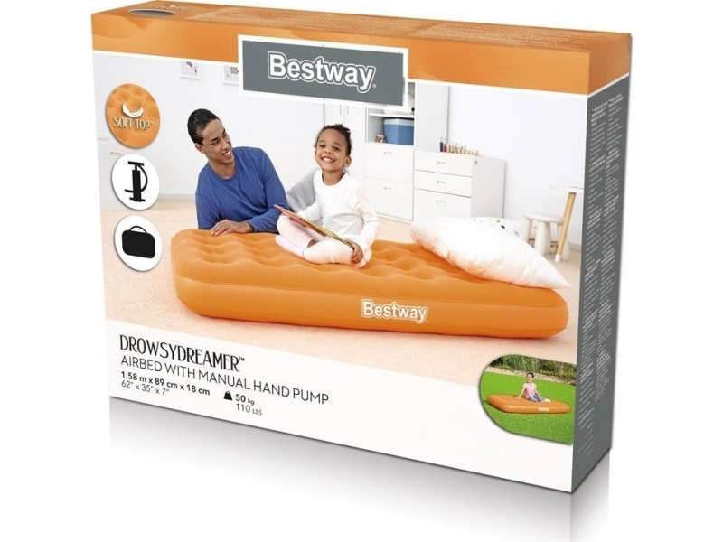 Bestway uppblåsbar madrass för barn 158x89 cm 67918 | Utomhus - Camping - Sovsäckar / Mats | GameStuff