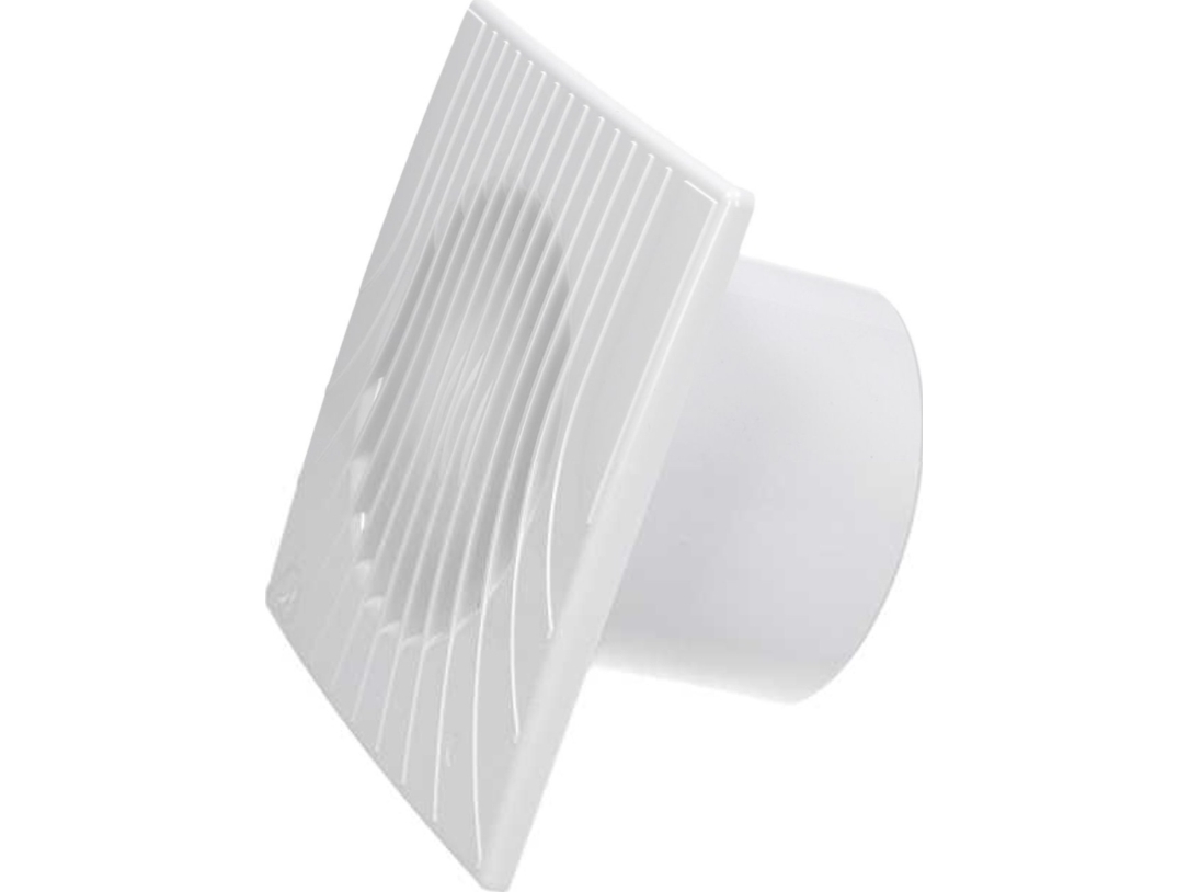 Awenta badeværelsesventilator 2-trins WA fi100 64/85 m3/h 5/12W 230V med snorafbryder hvid Awenta WA100DW
