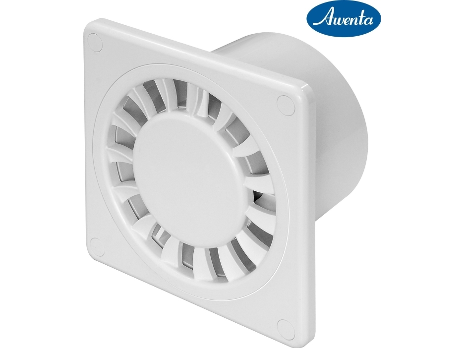 AWENTA badeværelsesventilator Disk Ø100 60m3/h 8W 230V hvid Awenta WWD100