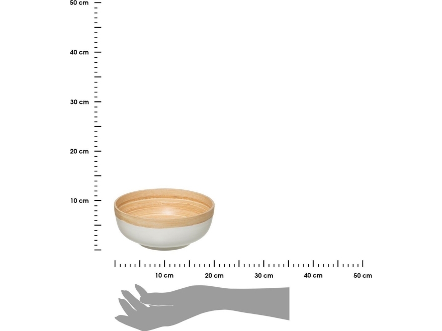 5Five Miska Do Sałatki 5Five Blanc Kitchen Biały Bambus ( 20 Cm)