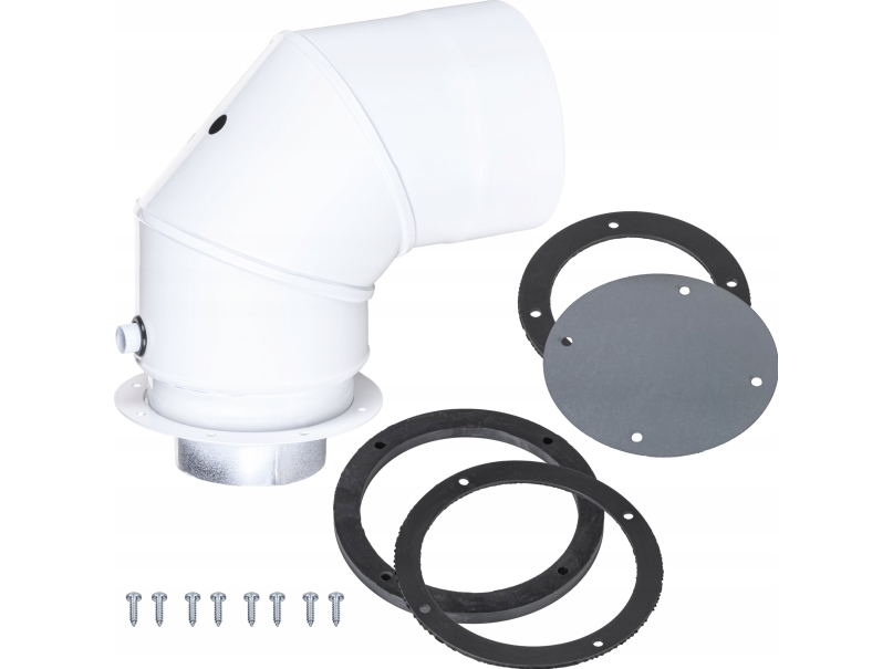 Spiroflex 80/110-80/125-Adapter Twk Hvid