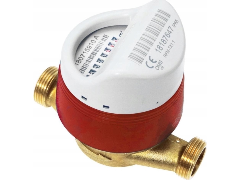 BMETERS JS antymagn. 1/2, gennemstrømning 2,5 til varmt vand MID R100/R50 med radiomodule IP65