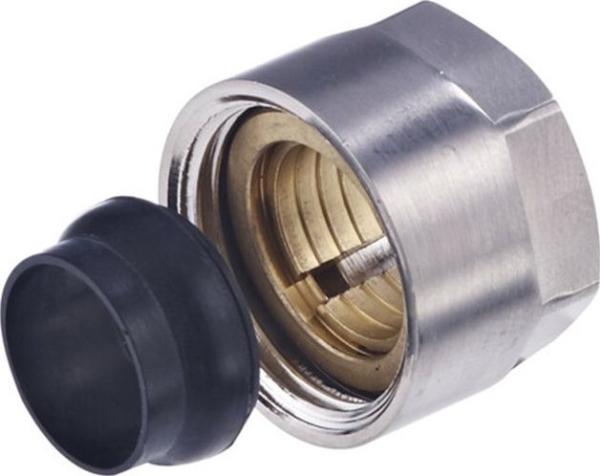 Comap Compression Fitting - 3/4E-15 For Copper Pipe, Chrome Color Comap835ec Deco