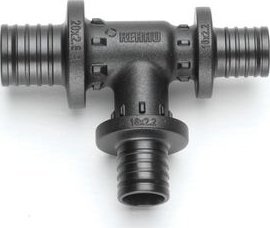 Rehau T-Stykke Red Px - 25-16-20 Rautitan - Ppsu
