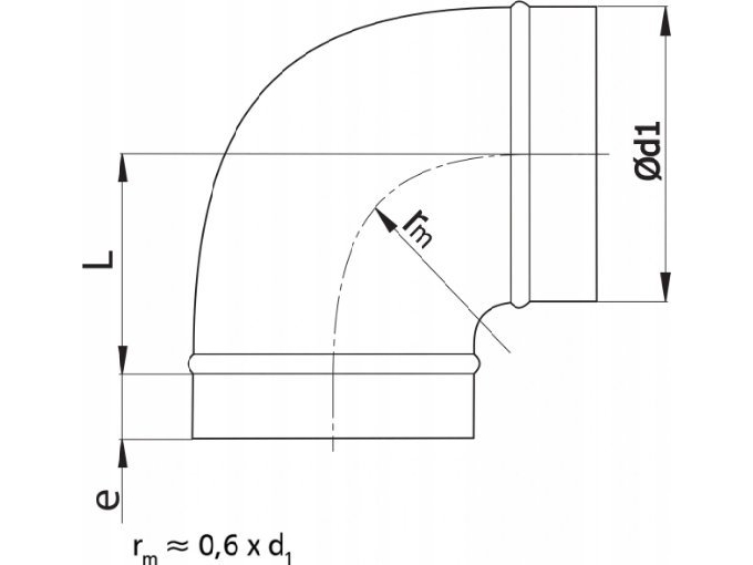 SpiroFlex vinkel 90° DN 160 | Ventilation & Klimat - Ventilation - Övriga | GameStuff