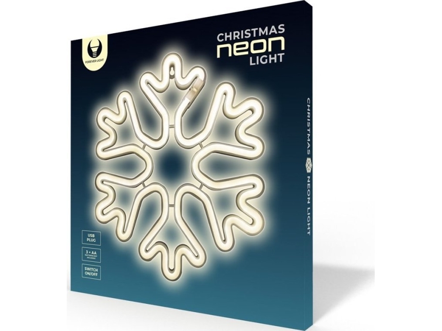 Cpa Telforceone Neon Led Flower Snow Weiß Flne20 Forever Light