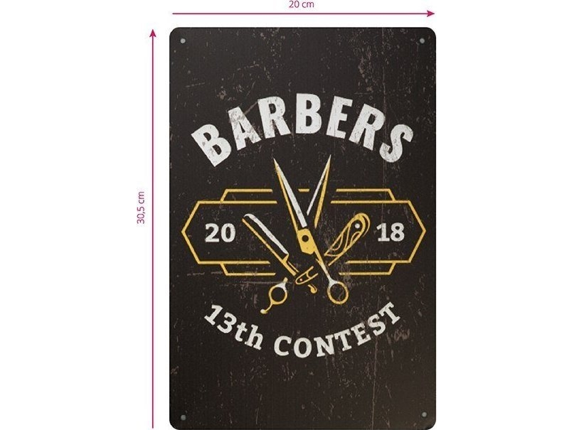 Activeshop dekorativ tavla Barber B038