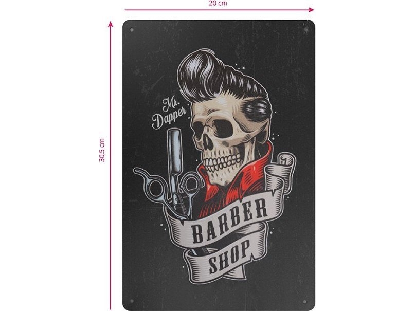 Activeshop Tablica ozdobna barber B019
