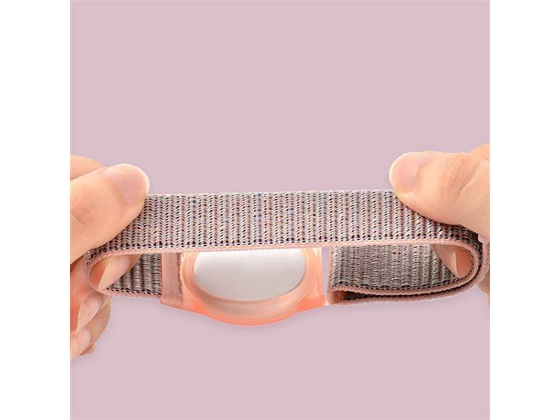 Tech-Protect Nylon Strap for Kids on Apple AirTag - Pink