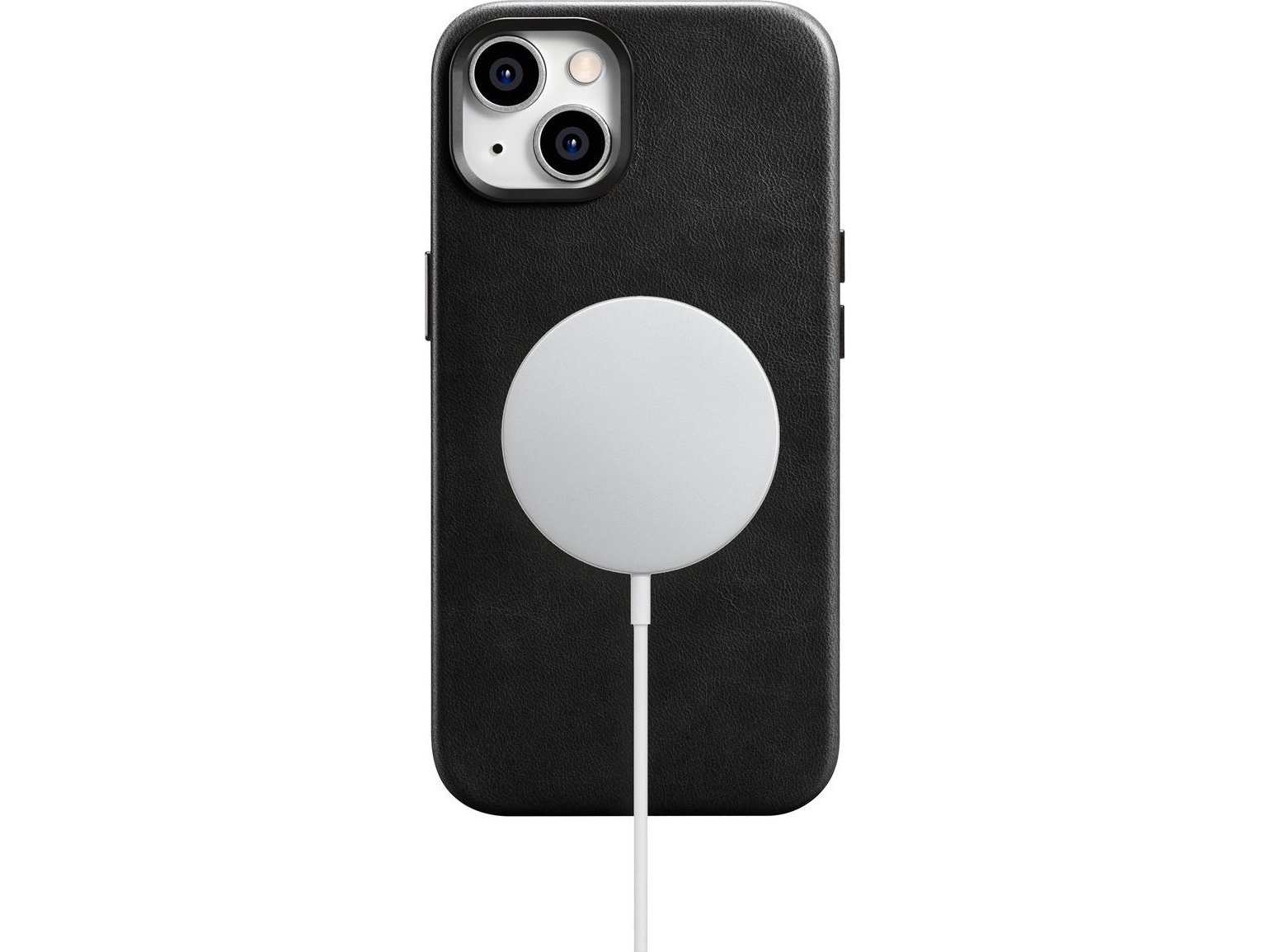 Icarer Icarer Oil Wax Premium Leather Case Iphone 14 Plus Magnetisk Etui Med Magsafe Sort (Wmi14220703-Bk)