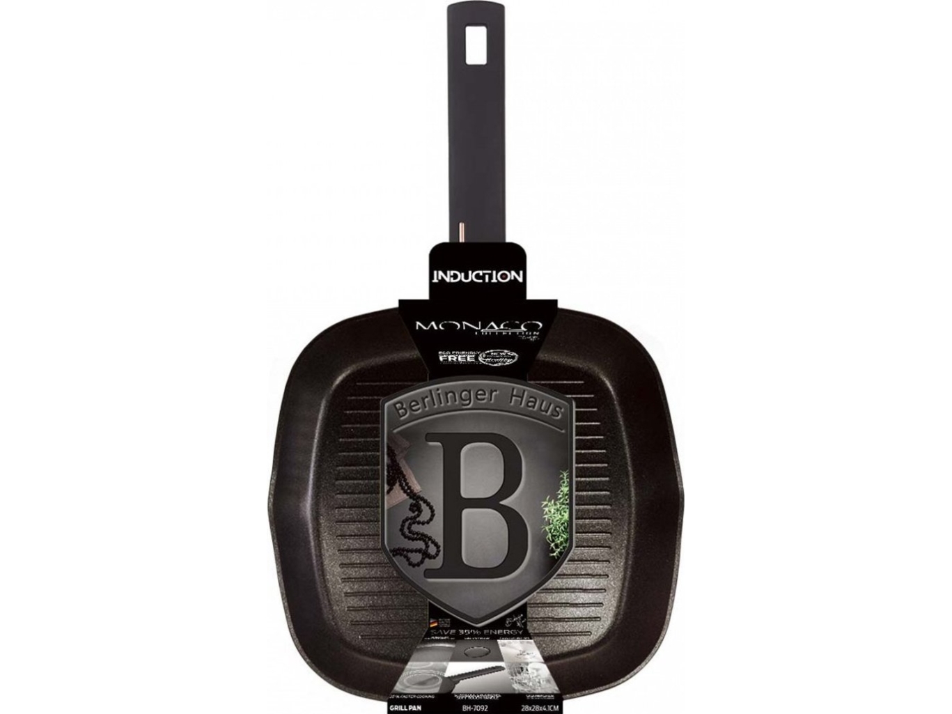 Berlinger Haus grillpanna i titan 28 cm | Köksutrustning - Grytor & pannor - Grillpannor | GameStuff