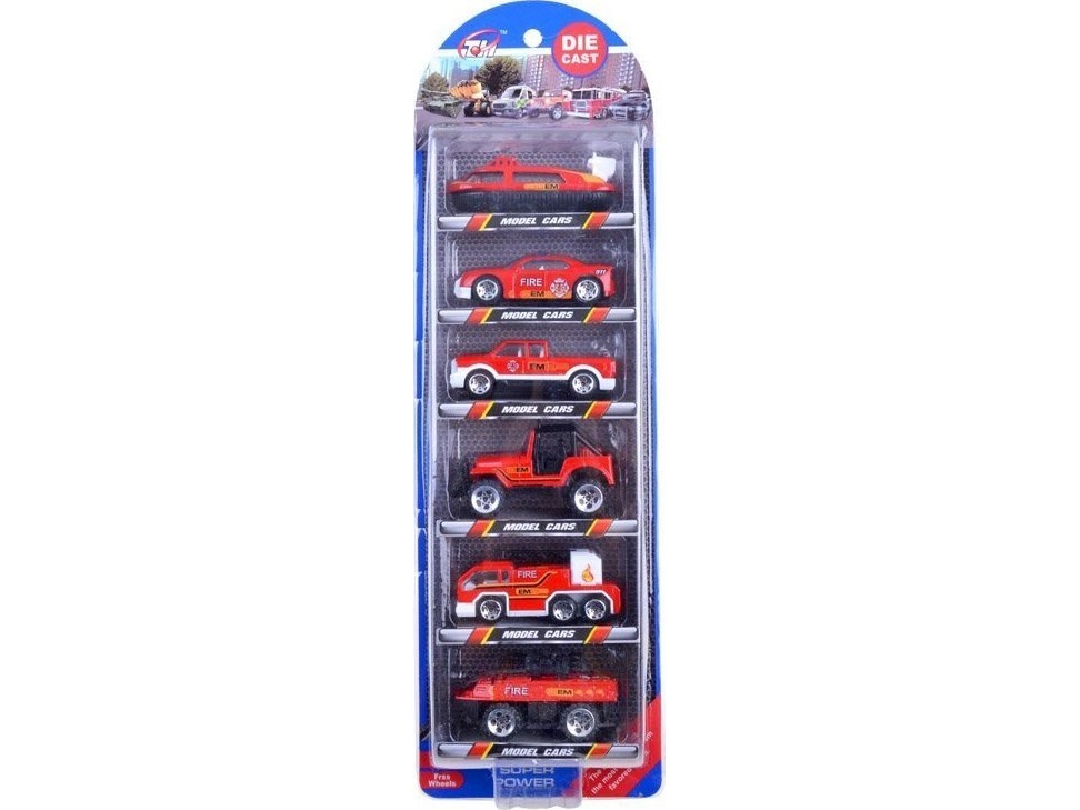 Jokomisiada Resoraki 6stk brandvæsen metal ZA3505