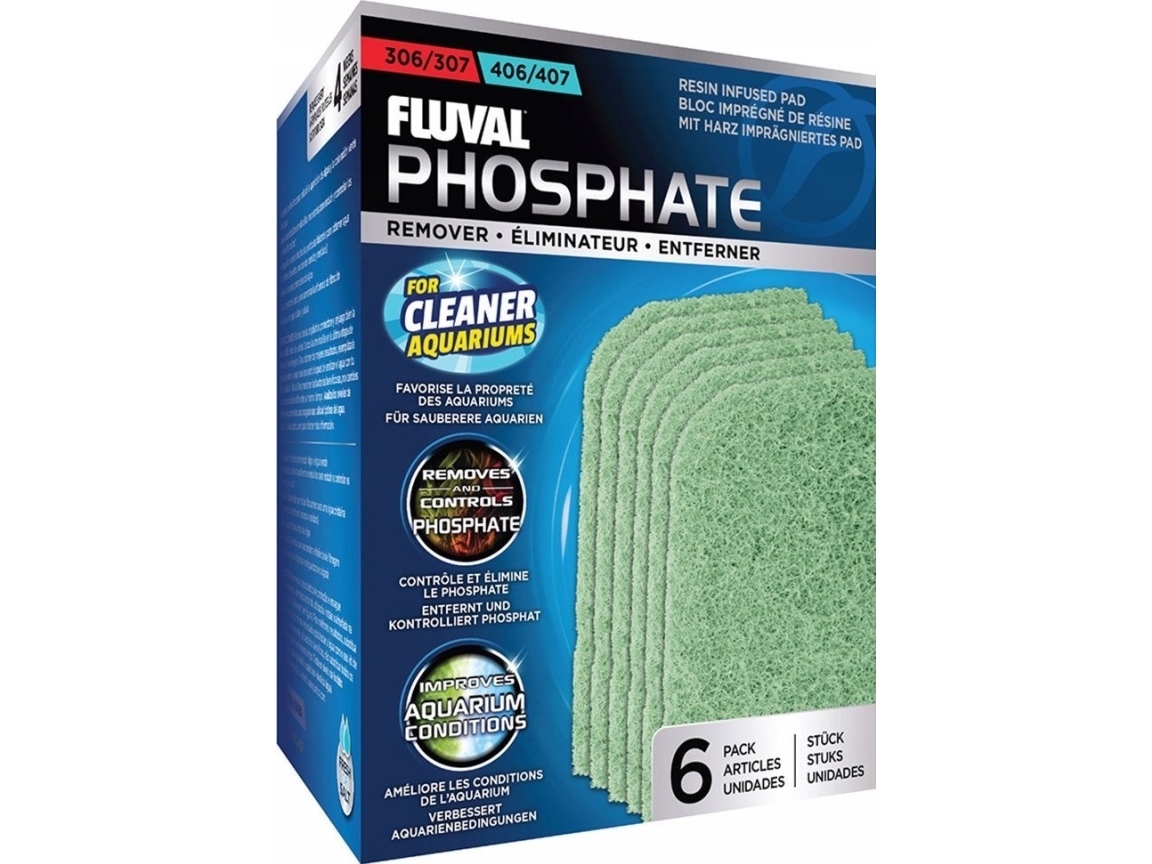 Fluval Fosfatfjernende Filterindsats 307/407 Phosphate Remover 6 Stk.