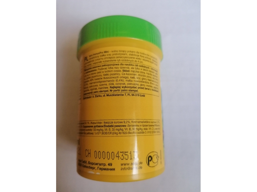 Sera ImmunPro Mini Nature 100 ml - fritt levande foder för fiskar under 4 cm | Utomhus - Fiskeredskap - Tillbehör | GameStuff