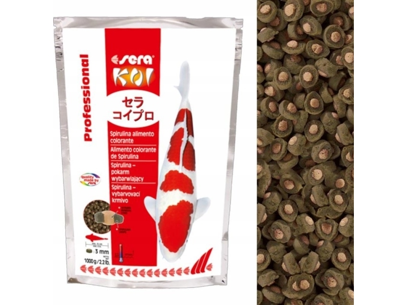 Koi Professional Spirulina Color Food 1,000 g - ammattilaisruoka