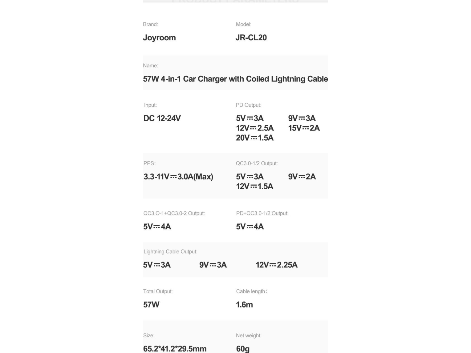 Joyroom billaddare JR-CL20, 2x USB + 2x Lightning, 57W + Lightning-kabel (svart) | Datortillbehör - Kablar & adaptrar - Datakablar | GameStuff