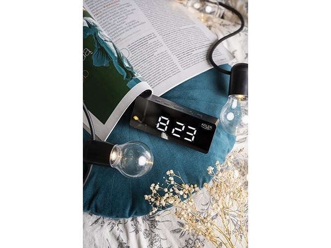 Adler AD 1189B Väckarklocka W Svart Alarmfunktion | TV, Ljud & Bild - Stereo - Radio (DAB och FM) | GameStuff