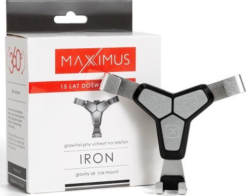 MAXXIMUS IRON CAR HOLDER Juodas/Sidabrinis, GRAVITY / FOR VENT