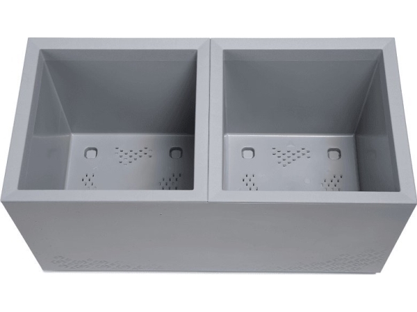 Lamela Pflanzgefäß Karo Eco 800X400 Beton