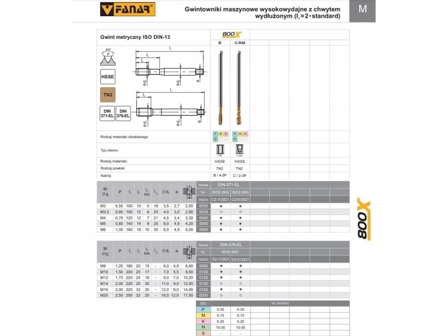 Fanar Tap M16 Din-376B El (6H) Hsse Tn 800X