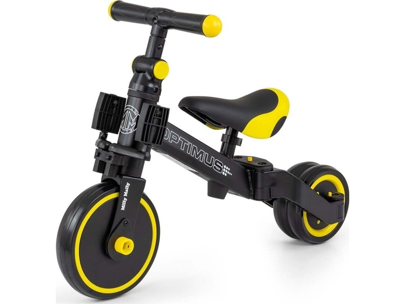 Milly Mally Optimus 3in1 juodas triratis