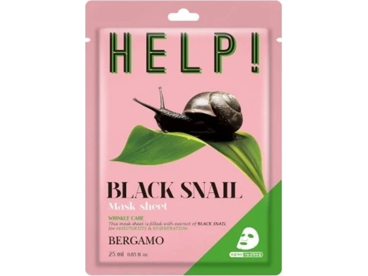 Bergamo Bergamo Help ! Schneckenschleim Blatt Maske 25 Ml