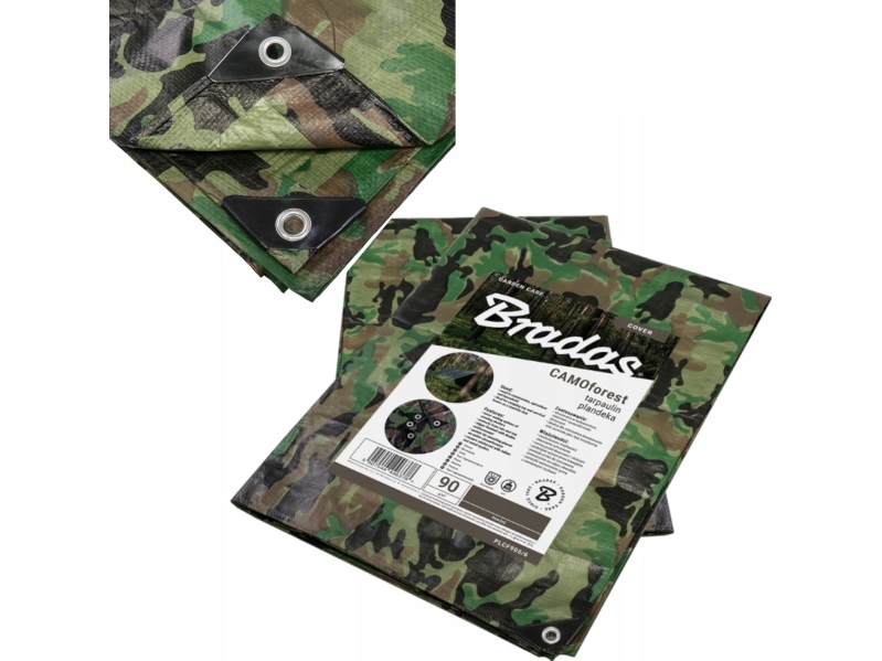 Presenning Bradas CAMOforest camouflage presenning 3 x 3 m 90 g.