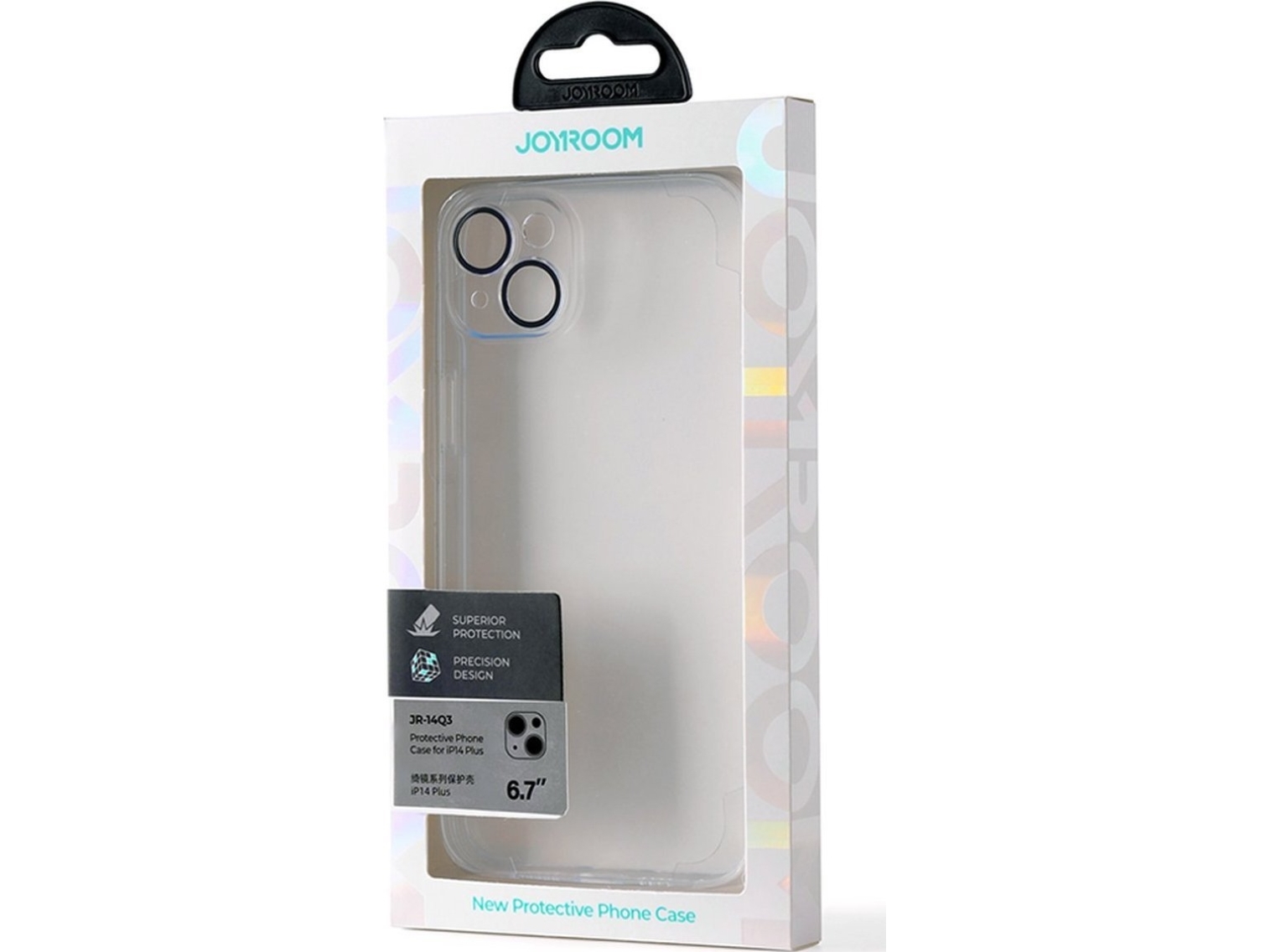 Joyroom 14Q Case iPhone 14 Plus Case Case with Camera Cover Transparent (JR-14Q3 transparent) | TV, Ljud & Bild - TV & Hemmabio - Mediaspelare & Streaming | GameStuff